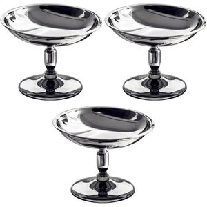 Ensemble de bols à crème glacée de luxe en acier inoxydable, finition miroir, coupes à dessert en métal, bols à sorbet, salade et sundae pour hôtels et restaurants - Product Image 3