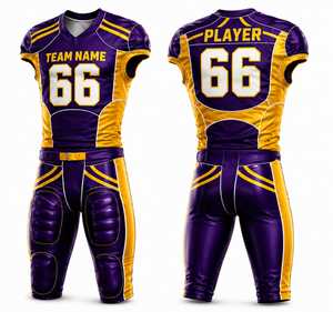 Conjunto de Uniforme de Fútbol Americano Personalizado 2026, Pantalones y Camiseta con Diseño Sublimado, Duradero, Transpirable y Ecológico - Product Image 1