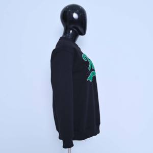 Custom printed graphic <b>black</b> sweatshirt oversized streetwear crewneck pullover high quality cotton <b>fleece</b> apparel wholesale - Product Image 4