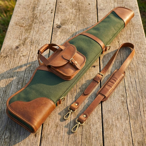 Housses de fusil de chasse en cuir personnalisées de haute qualité, best-sellers, fabrication OEM, qualité supérieure, en vente. - Product Image 5