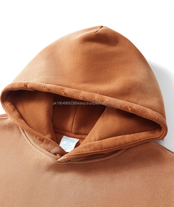 Sweat-shirt pour homme personnalisé, 100% coton, lourd, délavé, surdimensionné, fabricants de sweats-shirts vierges, sweats-shirts délavés à l'acide pour homme, 400 g/m² - Product Image 4