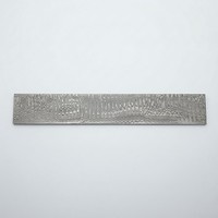 Vente en gros de barres de tiges en acier Damas forgé à la main, motif échelle, matériau brut pour la fabrication de couteaux DIY, fournisseur en gros