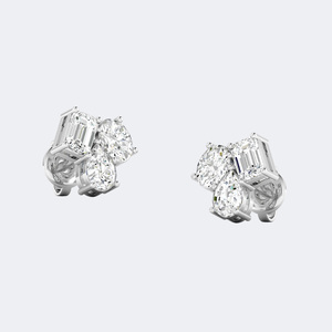 Boucles d'oreilles à clous en diamant de laboratoire de 0,90 carat, taille poire, plaqué or 9 carats, certifiées IGI - Product Image 5