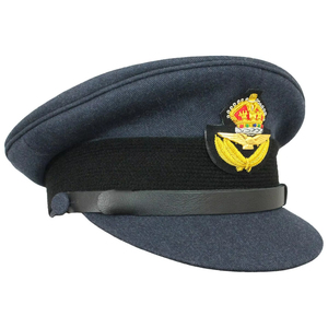 หมวกแก๊ปผ้าฝ้ายสีขาวจากโรงงานโดยตรง สำหรับกัปตันเรือยอชท์ เรือเดินสมุทร คนขับเรือ  ตกแต่งด้วยลวดทองรูปใบโอ๊ค - Product Image 3