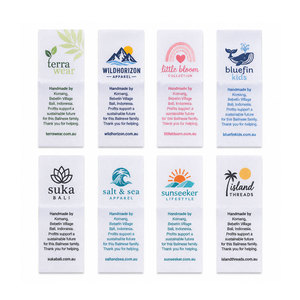 Étiquettes de col personnalisées tissées imprimées par sublimation, respectueuses de la peau, pour l'industrie du vêtement en gros - Product Image 5