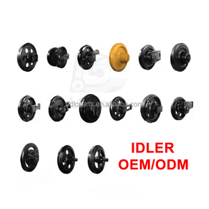 รถขุดช่วงล่างอะไหล่ล้อหน้าสำหรับ Komatsu PC60-5 PC75 <span class=keywords><strong>PC78</strong></span>ล้อคนขี้เกียจ PC88MR-10 - Product Image 5