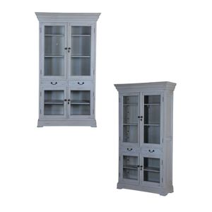 Armoire à porte en verre acajou, solution de rangement élégante et élégante, peut être personnalisée en taille - Product Image 4