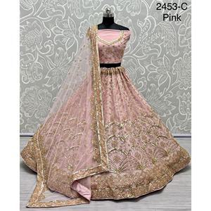 Collections de velours de vêtements de mariée indiens pour la mariée avec le travail de Zarkhan par Fabzone - Product Image 4