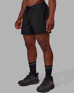 Shorts décontractés pour hommes, couleur noire, taille mi-haute, élastique, séchage rapide, avec cordon de serrage, fabricant Sialkot Pakistan OEM ODM - Product Image 3