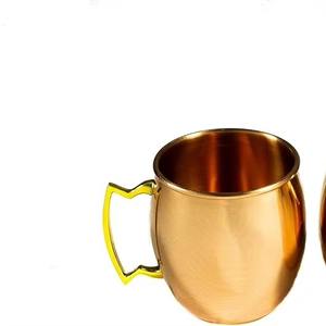High Quality Pure Copper Drinking Mug Handmade Polished Copper Coffee Mug by Madiha Art and Crafts - Product Image 4