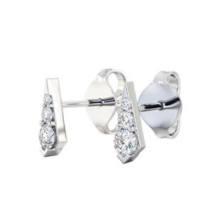 Pendientes de Lujo Chapados en Oro para Mujer, Corte Brillante Redondo, Diamantes para Boda, Compromiso, Regalo, Joyería Fina, Pendientes de Diamantes para Mujer - Product Image 4