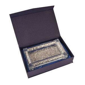Ambrose squisito vetro diamante schiacciato tè e caffè contenitori con vassoio Premium accessorio in confezione regalo - Product Image 6