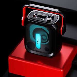 Wholesale 20W RGB Light UHF Wireless Mic TWS Bass Boost <b>LED</b> Display Portable Karaoke <b>Speaker</b> Party - Product Image 2
