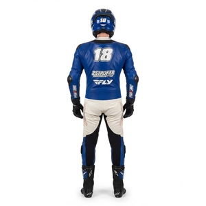 Combinaison de course premium pour homme 1 pièce en cuir de vache véritable/cuir de kangourou, style MotoCP, avec protections niveau 2 - Product Image 2
