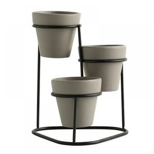 Support de plantes en métal pour intérieur et extérieur, étagère porte-pot de fleurs robuste pour plantes en pot - Product Image 1