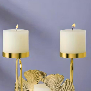 Premium Pillar Candlestick Holder Elegant Metal <b>Candle</b> Stand for Living Room Dining Table and Home Decor - Product Image 5