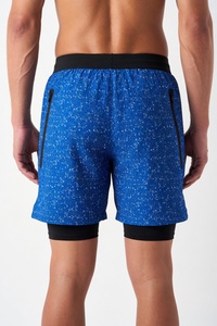Shorts de course camouflage pour hommes, taille mi-haute élastique, légers, pour le sport, l'entraînement et le fitness (vente en gros) - Product Image 3
