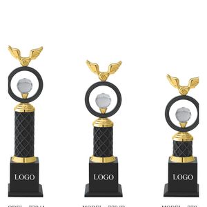 Metal Winners <b>Trophy</b> Set with Custom Logo for Event Recognition Programs - Product Image 1