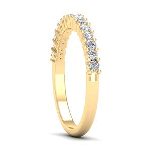 Bague de Fiançailles Classique REYES en Argent Sterling 925 avec Moissanite Ronde de 0,4 Carat – Cadeau Idéal pour Anniversaire de Mariage – Grande Vente - Product Image 3