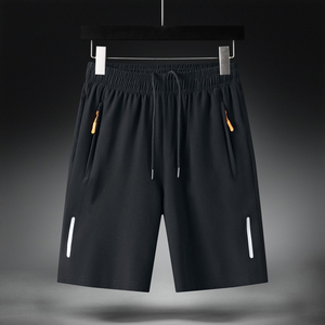 Top Class Summer Solid Casual <b>Men's</b> High Quality Business Social Drawstring Waist Quick Dry Waterproof Breathable Worsted - Product Image 6