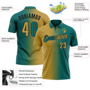 เสื้อโปโลแบบไล่เฉดสีตามสั่ง ผู้ผลิต OEM ODM ผู้จัดจำหน่ายชุดกีฬาโพลีเอสเตอร์ รับผลิตเสื้อทีมแบบ Private Label ขายส่ง - Product Image 3