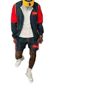 Windbreaker Shorts and <b>Jacket</b> Waterproof Contrast Color Winter Wear Windbreaker Short Set 2027 - Product Image 5