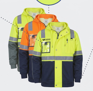 <b>Top</b> Selling High Visibility Breathable Fire Proof Polyester Men's Safety <b>Reflective</b> Suits Level D Protection for Construction - Product Image 2