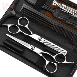 Kit de ciseaux de coiffure professionnels en acier inoxydable, outils de coupe pour salon de coiffure - Product Image 3