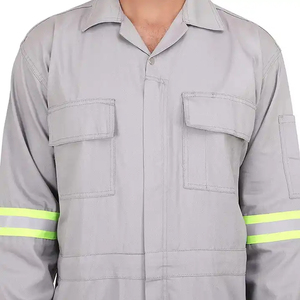 Cotton Canvas <b>Overall</b> Body Suit Safety Reflective Bib <b>Work</b> Clothes <b>Men</b> Mechanic Coverall <b>Overalls</b> Workwear OEM Service - Product Image 4