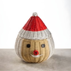 Cesta navideña de Papá Noel, cestas de ratán hechas a mano, organizadores de almacenamiento, precio de fabricante - Product Image 2