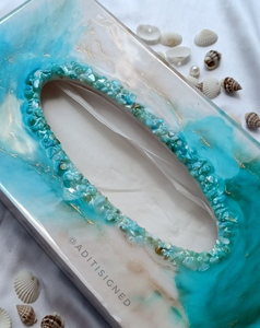 Boîte à mouchoirs en résine durable de haute qualité avec surface lisse, design à extraction facile et forme compacte, idéale pour la maison et le bureau, fabriquée en Inde - Product Image 5