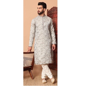 กางเกง Kurta ดีไซเนอร์หรูสำหรับผู้ชายชุดนอนอินเดียปากีสถานพร้อมจำหน่ายจากผู้ผลิต - Product Image 1