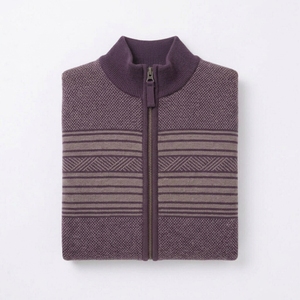 Custom Logo <b>Men's</b> Xmas Pullover <b>Jumper</b> Knit Jacquard <b>Men</b> 1/4 Zipper Ugly <b>Christmas</b> Sweater - Product Image 3
