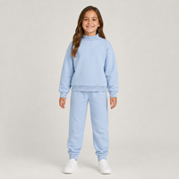Gepersonaliseerde winter kinder trainingspak lichtgrijs effen fleece met rits, winddicht, zacht katoenmix, unisex activewear, gepersonaliseerd logo