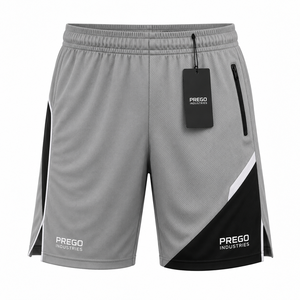 Shorts d'entraînement athlétiques pour hommes, respirants, séchage rapide, écologiques, anti-plis, avec dentelle, pour la course, la gym, le fitness, taille élastique, OEM ODM - Product Image 6