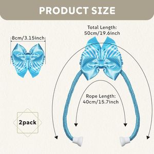 Fermacurtain Magnetici Eleganti e Robusti 2026 - Set da 2 con Corda a Fiocco - Accessori Eleganti per Bastoni e Binari per Tende - Product Image 3