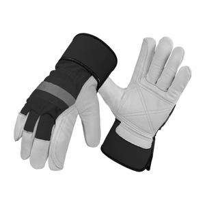 Gants de sécurité en cuir grainé de vachette résistants à la chaleur, doublure en coton, manchette industrielle, résistance aux étincelles pour soudeurs et travaux professionnels - Product Image 6