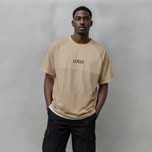 T-shirt surdimensionné pour homme, 100% coton, coupe ample, manches courtes, col rond, couleur unie, streetwear, logo sur le devant, écologique, sur mesure - Product Image 5