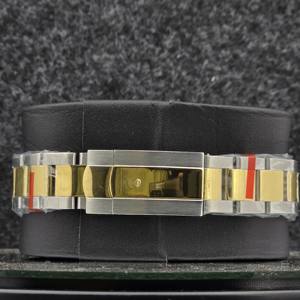 Reloj Mecánico Automático de Lujo para Hombre, Acero Inoxidable, Dos Tonos, Bisel Acanalado Dorado, Analógico, Cristal de Zafiro con Diamantes, 10 Bar - Product Image 4