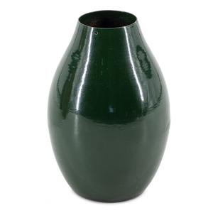 Jarrón de Metal Esmaltado Verde Bosque Brillante de Lujo Moderno, Florero Decorativo de Estilo Nórdico para Decoración de Hogar, Hotel y Bodas - Product Image 1