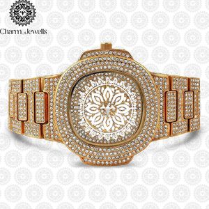 Charm Luxury Fashion <b>Men's</b> Stainless Steel <b>Watch</b> 40mm Case Mechanical Movement Auto Date Diamond Accents Stainless Steel Band - Product Image 2