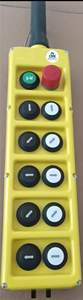 Interruptor de Botón Colgante para Grúa Industrial CMK, Clasificación IP65, Cuerpo de PVC Electrónico, Voltaje Personalizado, Amarillo, 5A, 120VAC, 100,000 Ciclos - Product Image 2