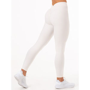 Conjunto de Yoga de Nuevo Estilo para Mujer: Sujetador Acanalado con Leggings Deportivos de Secado Rápido, MOQ Bajo, Personalizable - Product Image 6