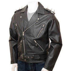 High Street Men's Premium Quality Winter Leather Canvas <b>Jacket</b> with Front Customized Logo Printing for Daily Use - Product Image 1