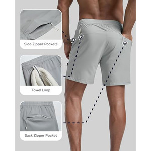 High Quality Joggers <b>Pocket</b> <b>Gym</b> <b>Shorts</b> for Men Wholesale Men Fitness <b>Gym</b> <b>Shorts</b> Breathable Quick Drying Training Sport <b>Shorts</b> - Product Image 4