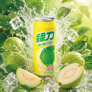 เครื่องดื่มน้ำฝรั่งกรีนพาวเวอร์ 330 มล. ผสมน้ำฝรั่งแท้ 12% น้ำตาลน้อย สดชื่น - Product Image 1
