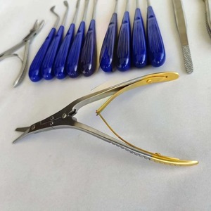 Juego de Instrumentos para Rinoplastia de 13 Piezas, Cirugía Plástica, Acero Inoxidable Alemán, Mango Azul Manual, Cirugía General - Product Image 3