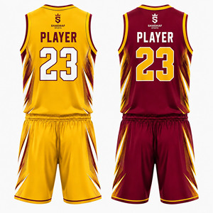 Conjunto de Uniforme de Baloncesto Personalizado Reversible y Transpirable para Hombre, Ropa Deportiva con Logotipo Personalizado, 100% Poliéster Digital - Product Image 4