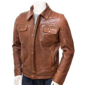 Chaqueta de Invierno de Cuero Genuino de Manga Larga para Hombre, Estilo Urbano, Calidad Premium, Impermeable y Resistente al Viento - Precio Bajo - Product Image 5