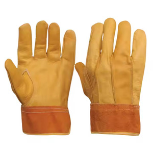 Gants de soudage TIG en cuir pleine fleur et croûte de cuir de qualité supérieure, avec manchette de sécurité, certifiés CE, pour la sécurité industrielle, la lutte contre les incendies et le barbecue (protection main et bras) - Product Image 6